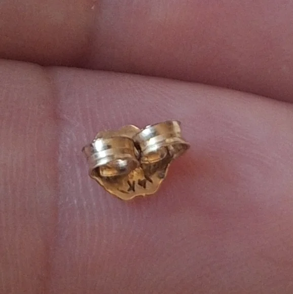 Simple Earrings In 14k Yellow Gold